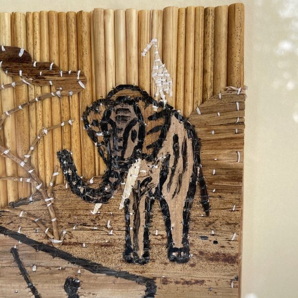 Original African Handmade Banana Leaf Art Project Art Wall Hanging 17in …‎ - Picture 14 of 16